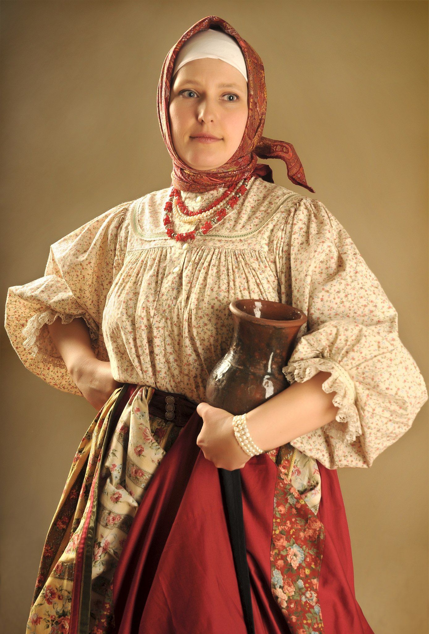 Girls in Slavic costumes in Genoa