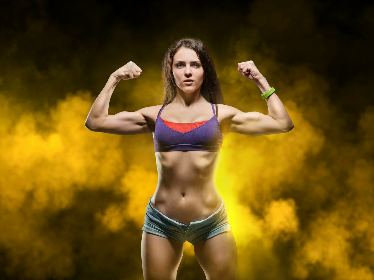 Athletic girls in Genoa